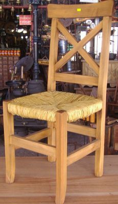 Sillas rusticas asiento de junco
