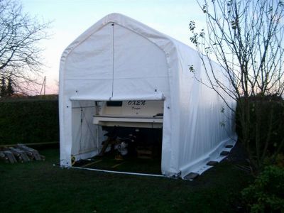 Carpa de barcos 3,50 x 8,0 x 3,0 x 3,80