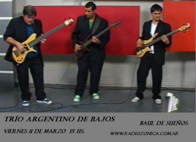 TRIO ARGENTINO DE BAJOS  en Radio Zonica