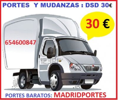 G* PORTES MADRID BARATOS 9?13/68*98�19 PEQUE�AS MUDANZAS LLAMENOS