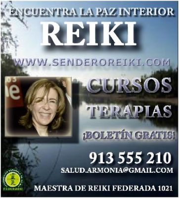 Maestra de Reiki: Cursos de Todos los Niveles. Tratamientos, sesiones, boletin gratis, facebook