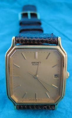 Reloj Caballero SEIKO Quarzo Chapado en Oro