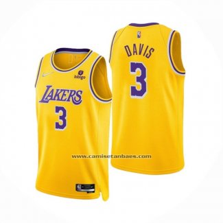 Camiseta Los Angeles Lakers Anthony Davis 75th Anniversary 2021-22 Amarillo