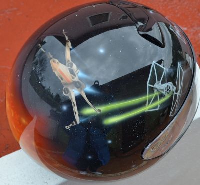Casco Star Wars aerografiado