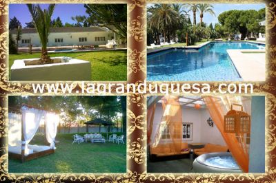 Villa mx. 30 personas. Alquiler completo. Playa, piscina, bbq, jacuzzi, chimenea
