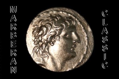 MONEDA  TETRADRACMA GRIEGO DE PLATA DE ANTIOCO VII REY DE SIRIA (167-129 a. C)