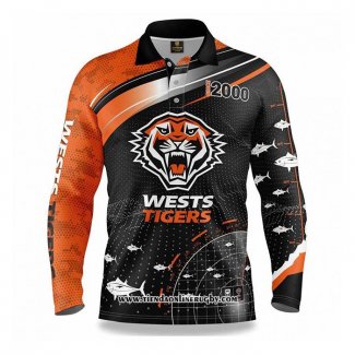 Camiseta NRL Wests Tigers Rugby 2022 Fish Finder Barato