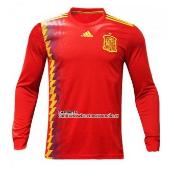 Camiseta Seleccion Espana Primera Manga Larga 2018