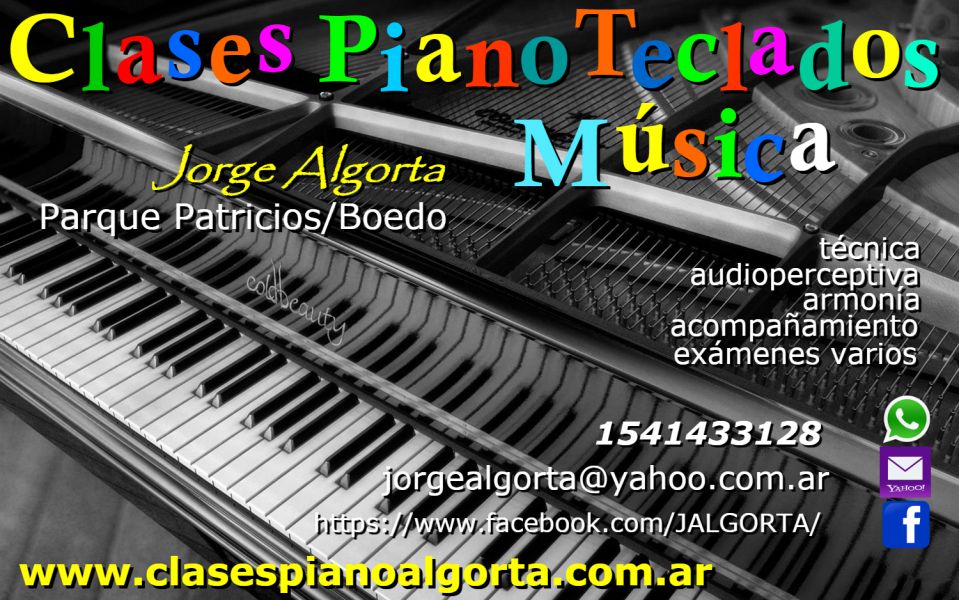 Piano, teclados, msica, clases particulares