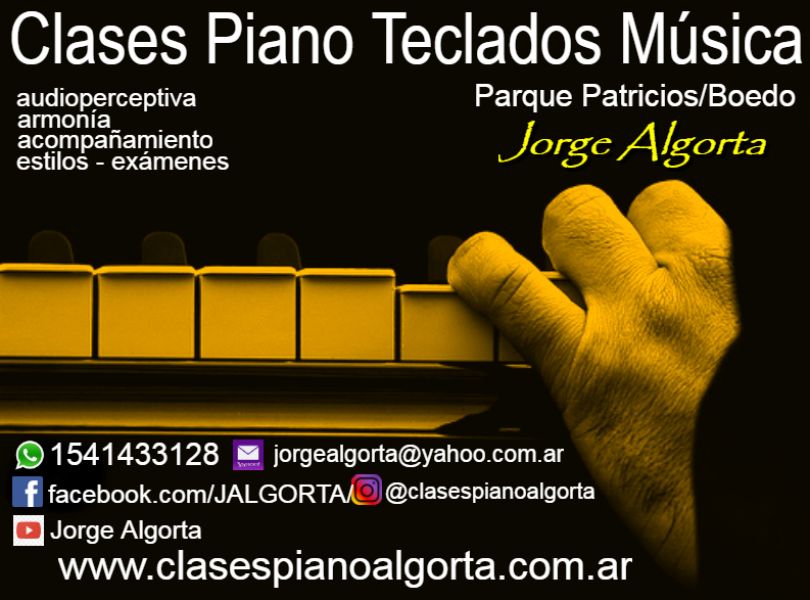 Piano, teclados, profesor particular