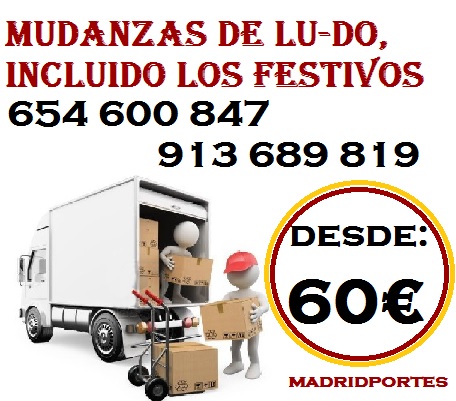 Madrid*portes 9.1.3.6.8.9.8.1.9 Mudanzas Economicas en Parla