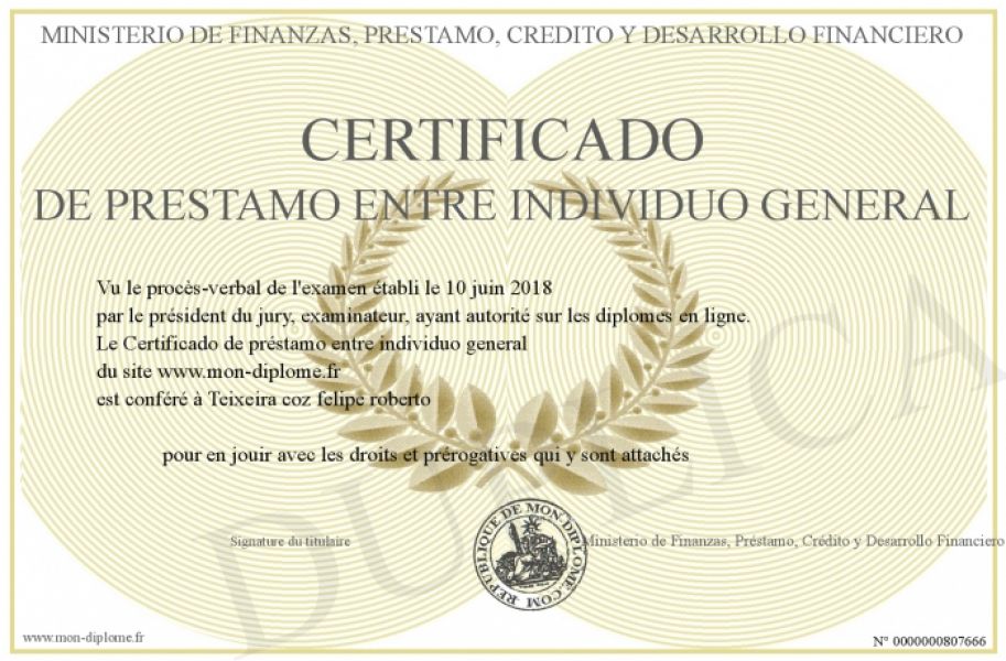 Oferta seria de prestamo