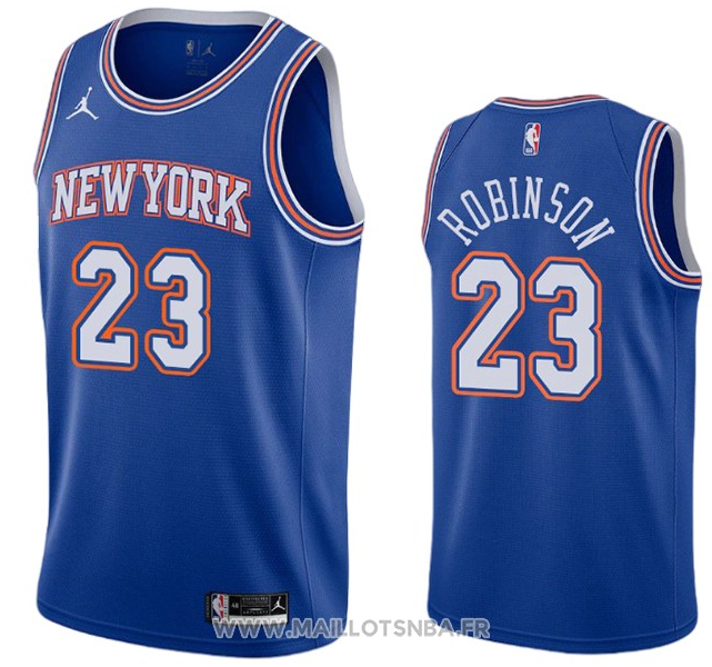 Camiseta New York Knicks Mitchell Robinson No 23 Statement 2020-21 Azul