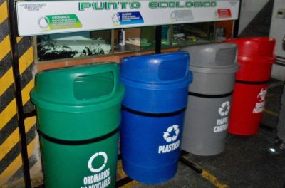 Canecas para reciclaje, Punto ecolgico, separacin de residuos