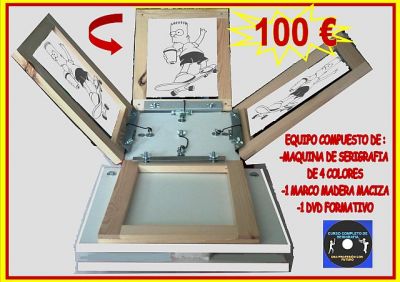 Ocasion,Maquina Serigrafia 4 colores100