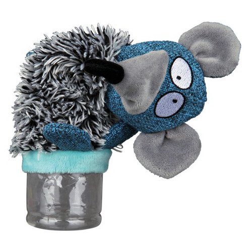 Juguete para perros Trixie Peluche de rata con botella interior