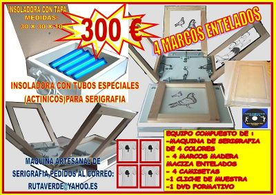 Kit Completo con Insoladora Serigrafia