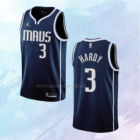 NO 3 Jaden Hardy Camiseta Dallas Mavericks Statement Azul 2022-23