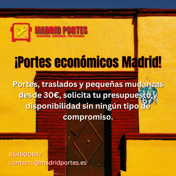 Portes economicos mudanzas (*91/3689819*) emp.famil 45