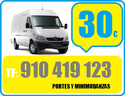 PORTES EN VENTAS= (910=419:123)FURGON A DOMICILIO