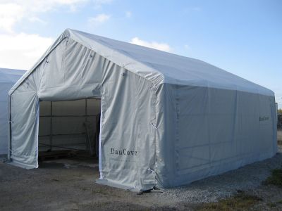 Carpa de almacn grande Titanio 8 x 9 x 3 x 5 m