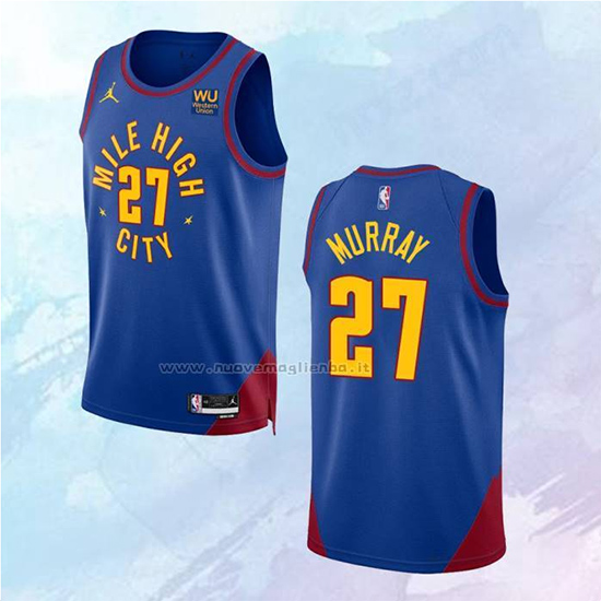 NO 27 Jamal Murray Camiseta Denver Nuggets Statement Azul 2022-23