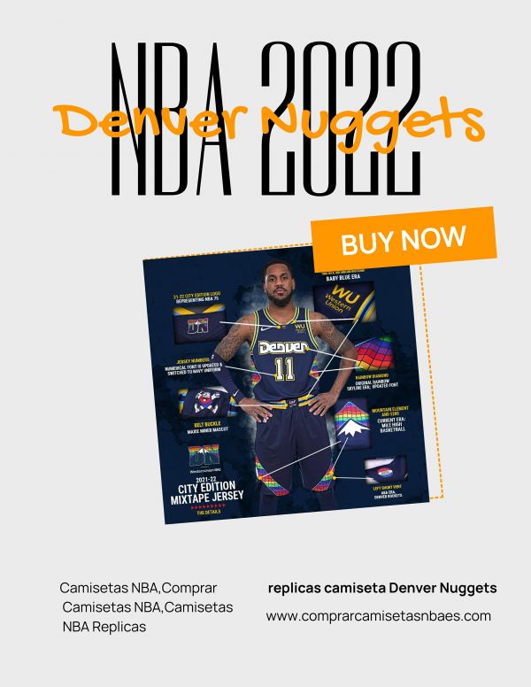 Camiseta Denver Nuggets Monte Morris NO 11 Ciudad 2021-22 Azul