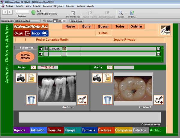 Software o Programa de Gestin Odontolgica Consultas de Odontlogos @OdontoClinic 9.0.