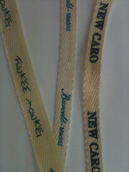 Etiquetas ecolgicas de algodn personalizadas