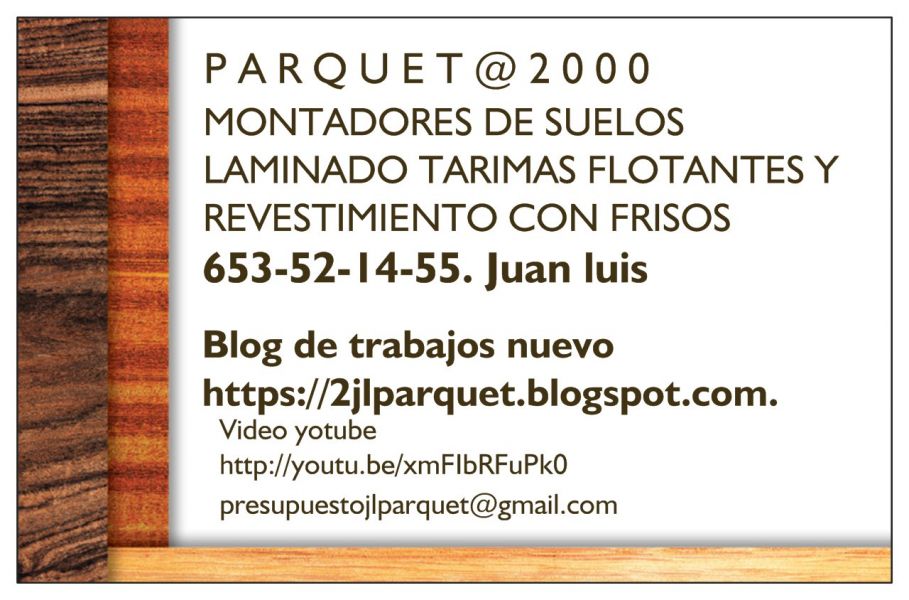 Montadores de suelos laminados tarimas flotantes y frisos
