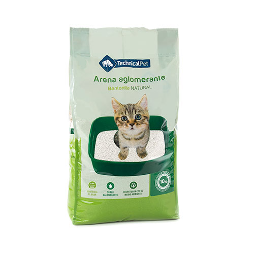 Arena aglomerante natural para gatos TK-Pet