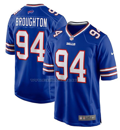 Camiseta NFL Game Buffalo Bills Cortez Broughton Primera Azul