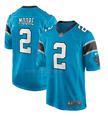 Camiseta NFL Game Carolina Panthers D.J. Moore Azul