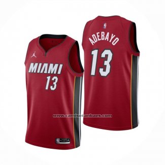 Camiseta Miami Heat Bam Adebayo Statement 2020-21 Rojo