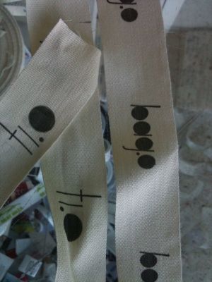 Rollo etiquetas algodn personalizadas 