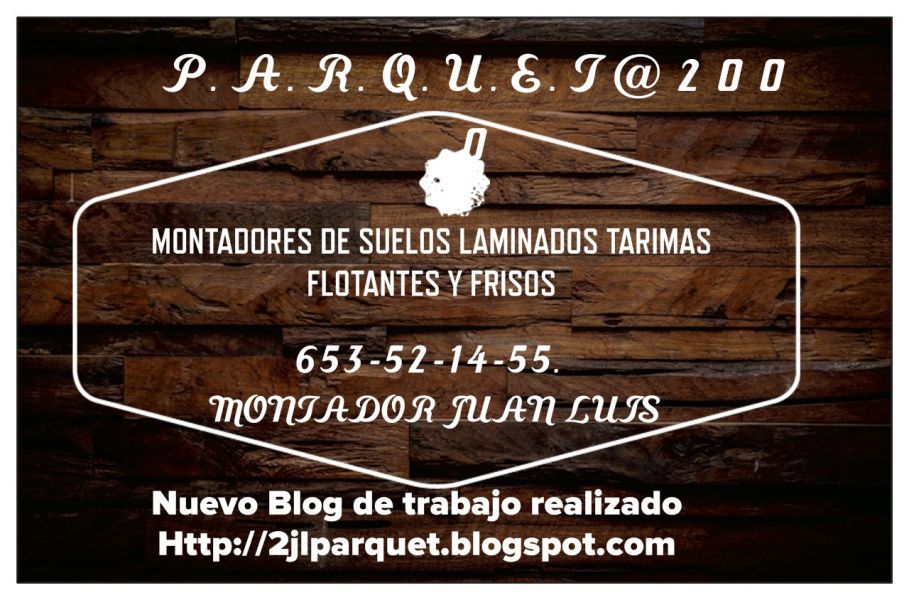 Montadores de suelos laminados tarimas flotantes y frisos