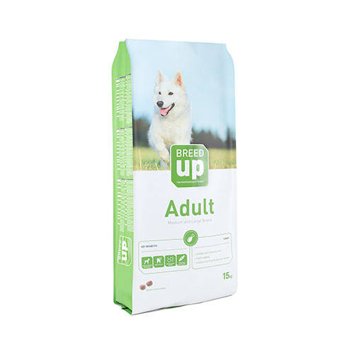 Pienso sperpremium para perros Breed Up Adult Turkey con pavo para razas medianas y grandes