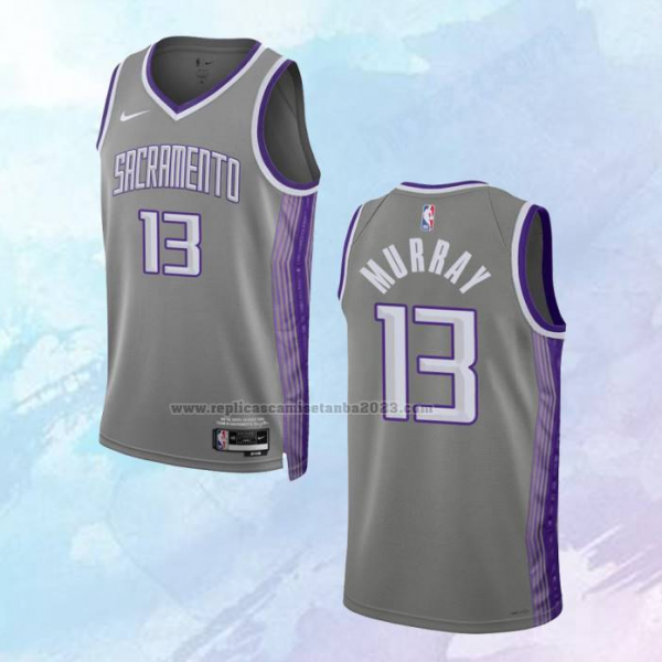 NO 13 Murray Camiseta Sacramento Kings Ciudad Gris 2022-23 Keegan